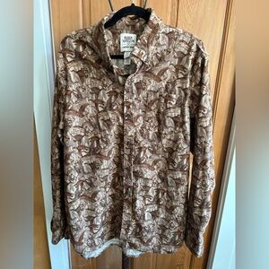 Blake Shelton x Lands' End Geese Patterned‎ Shirt, XL